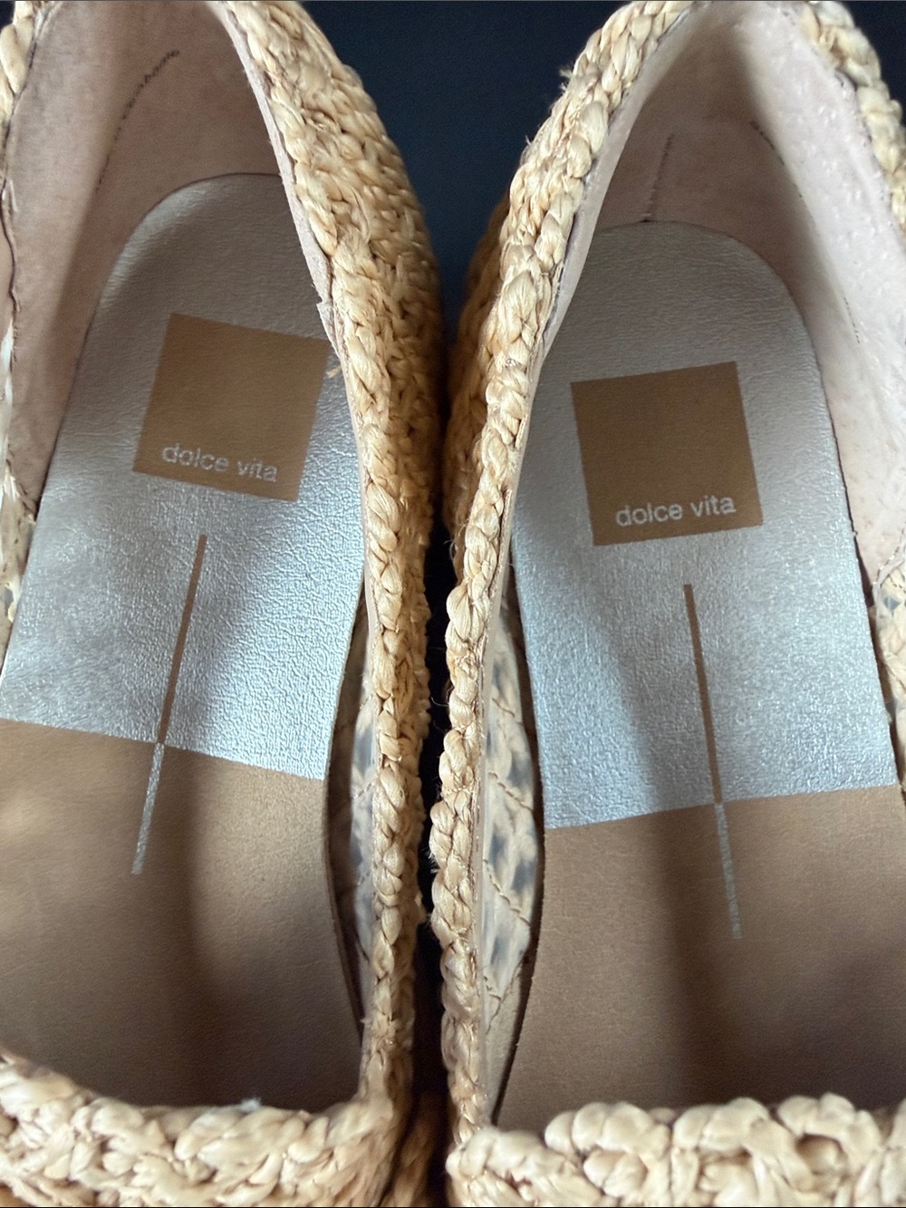 Dolce Vita Braided Raffia Loafers in Natural Tan - Picture 5 of 10